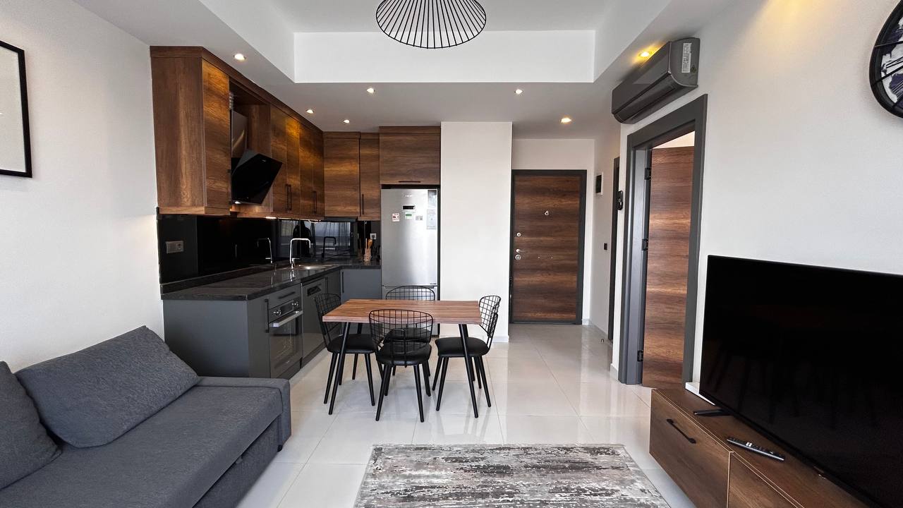 Меблированные апартаменты 1+1 в Махмутларе с видом на море, в комплексе с развитой инфраструктурой. - Фото 23