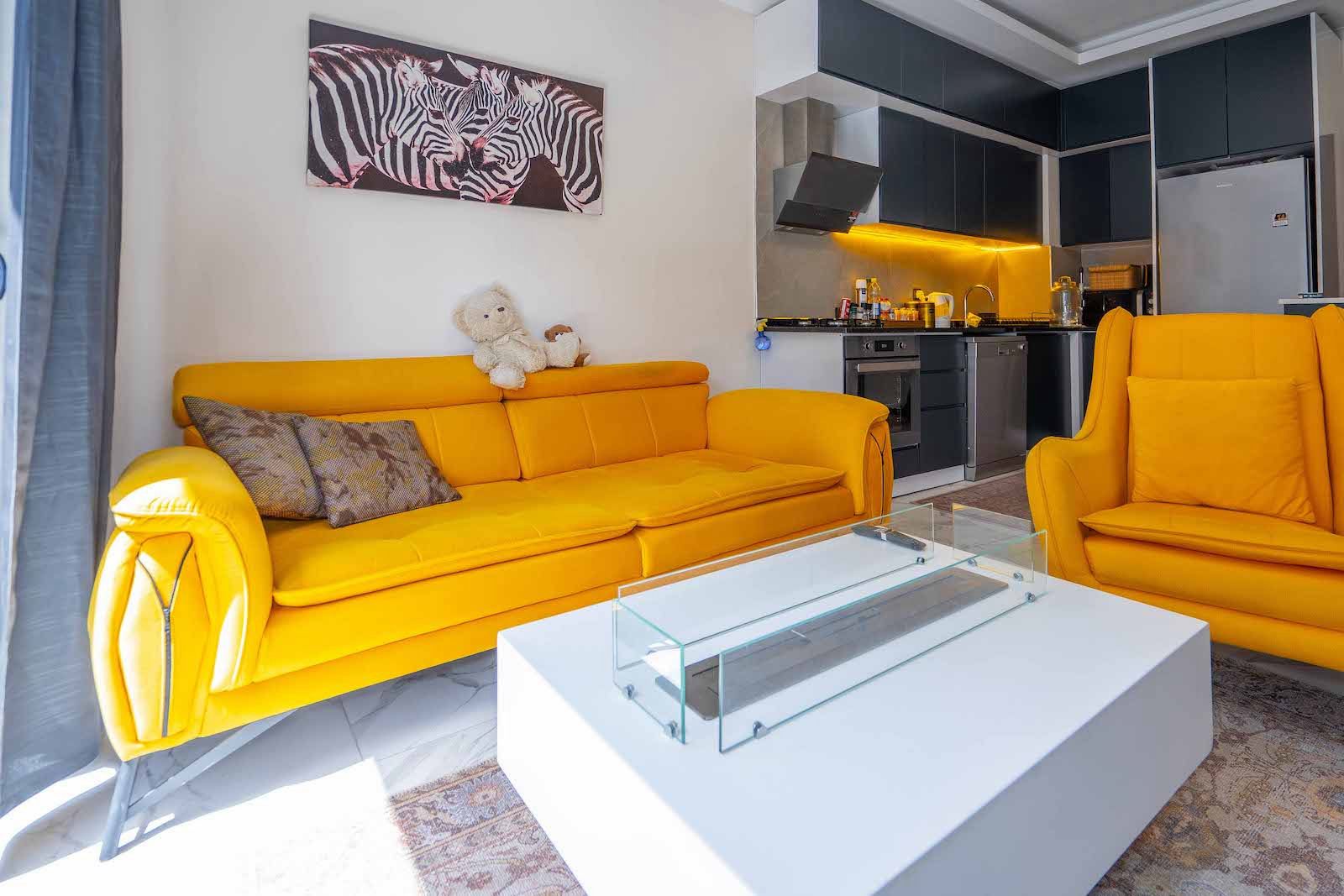 Двухкомнатная квартира с видом на город в центре Аланьи  - Фото 9