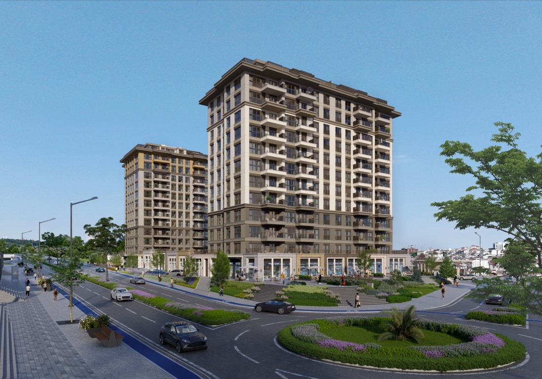 Современный жилой комплекс в районе Кючюкчекмедже Стамбул. - Фото 2