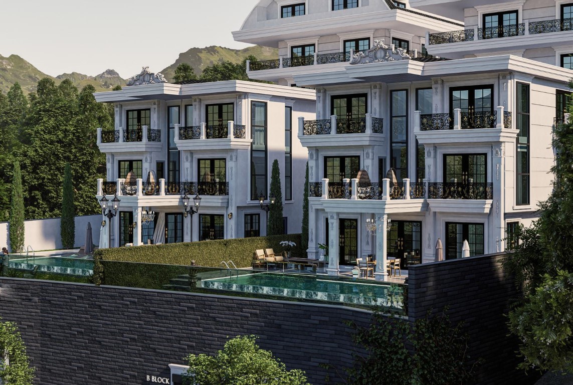 Просторная вилла с панорамным видом на море в районе Тепе, Аланья.  - Фото 3