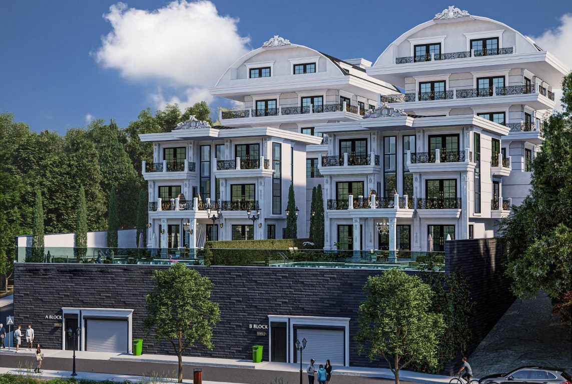 Просторная вилла с панорамным видом на море в районе Тепе, Аланья.  - Фото 2