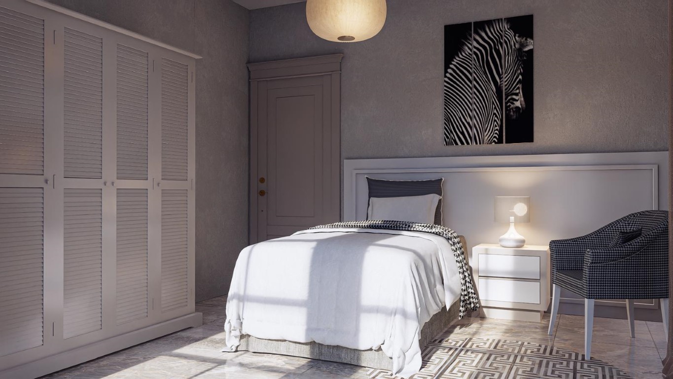 Просторная вилла с панорамным видом на море в районе Тепе, Аланья.  - Фото 20