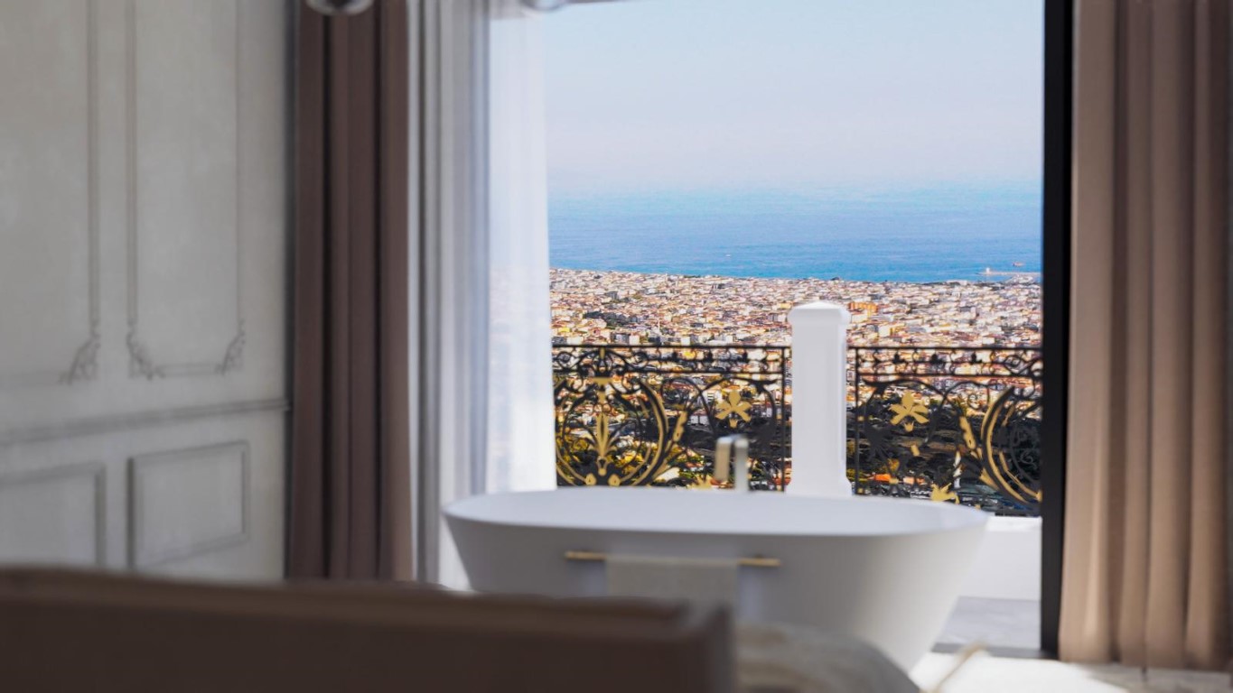 Просторная вилла с панорамным видом на море в районе Тепе, Аланья.  - Фото 17