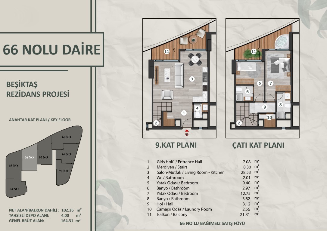 Новый проект современного жилого комплекса в районе Бешикташ Стамбул. - Фото 30