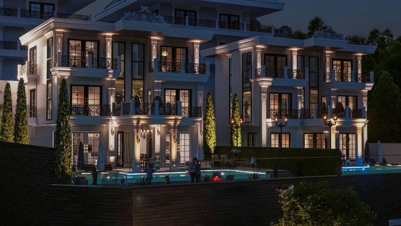 Просторная вилла с панорамным видом на море в районе Тепе, Аланья.  - Фото 7