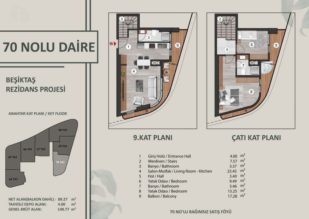 Новый проект современного жилого комплекса в районе Бешикташ Стамбул. - Фото 34