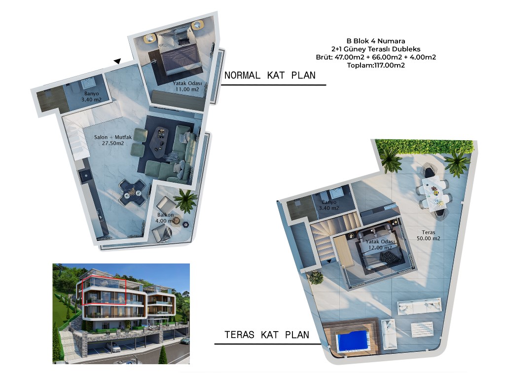 Ультра-люкс на вершине истории — новый проект в Аланье, в районе крепости. - Фото 39