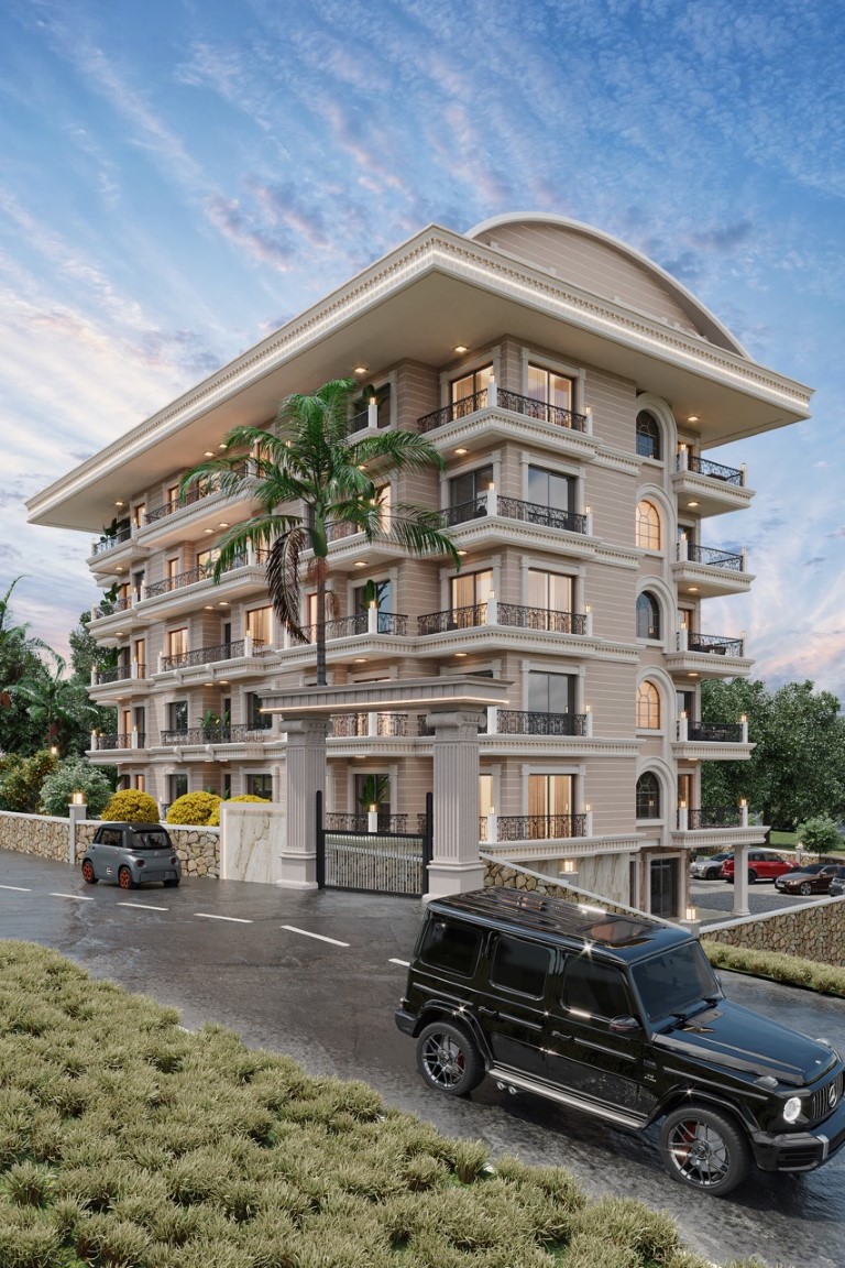 Современный жилой комплекс на стадии строительства в районе  Тосмур, Аланья. - Фото 10