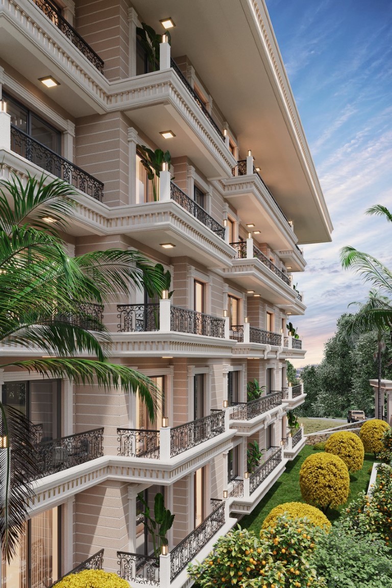 Современный жилой комплекс на стадии строительства в районе  Тосмур, Аланья. - Фото 11