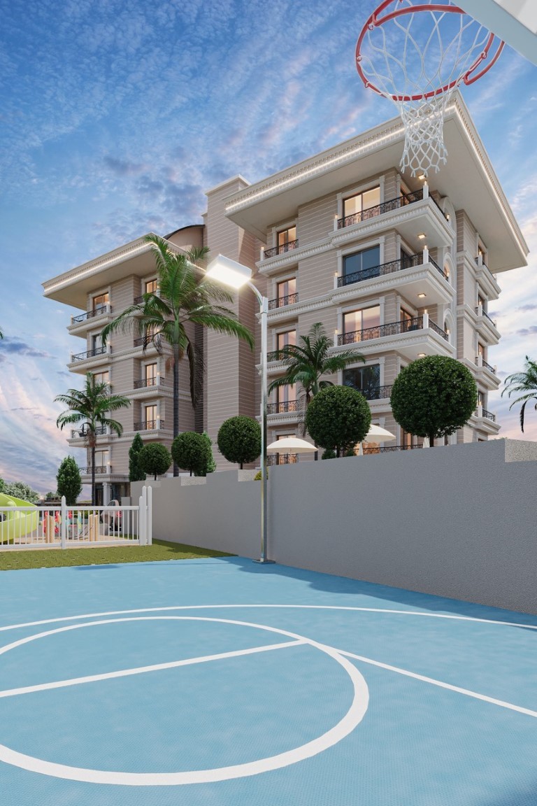 Современный жилой комплекс на стадии строительства в районе  Тосмур, Аланья. - Фото 12