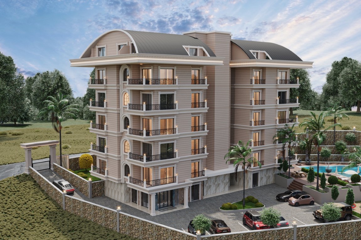 Современный жилой комплекс на стадии строительства в районе  Тосмур, Аланья. - Фото 15