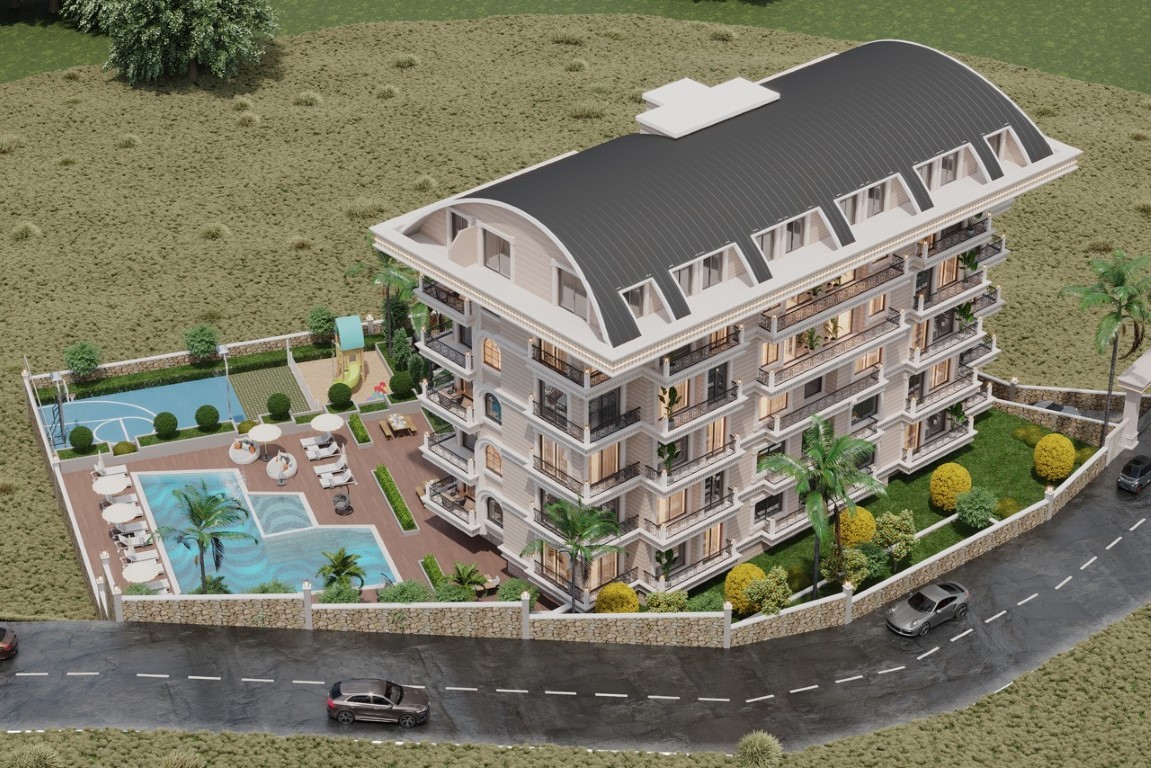 Современный жилой комплекс на стадии строительства в районе  Тосмур, Аланья. - Фото 5