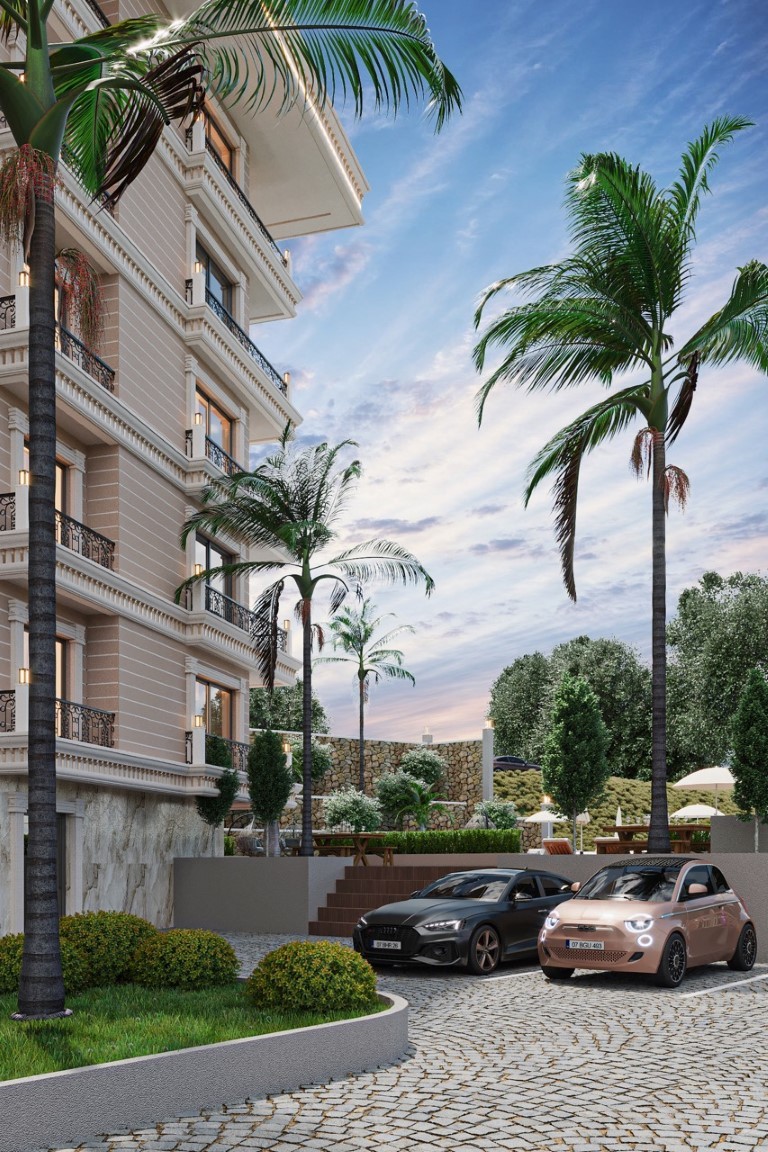 Современный жилой комплекс на стадии строительства в районе  Тосмур, Аланья. - Фото 9