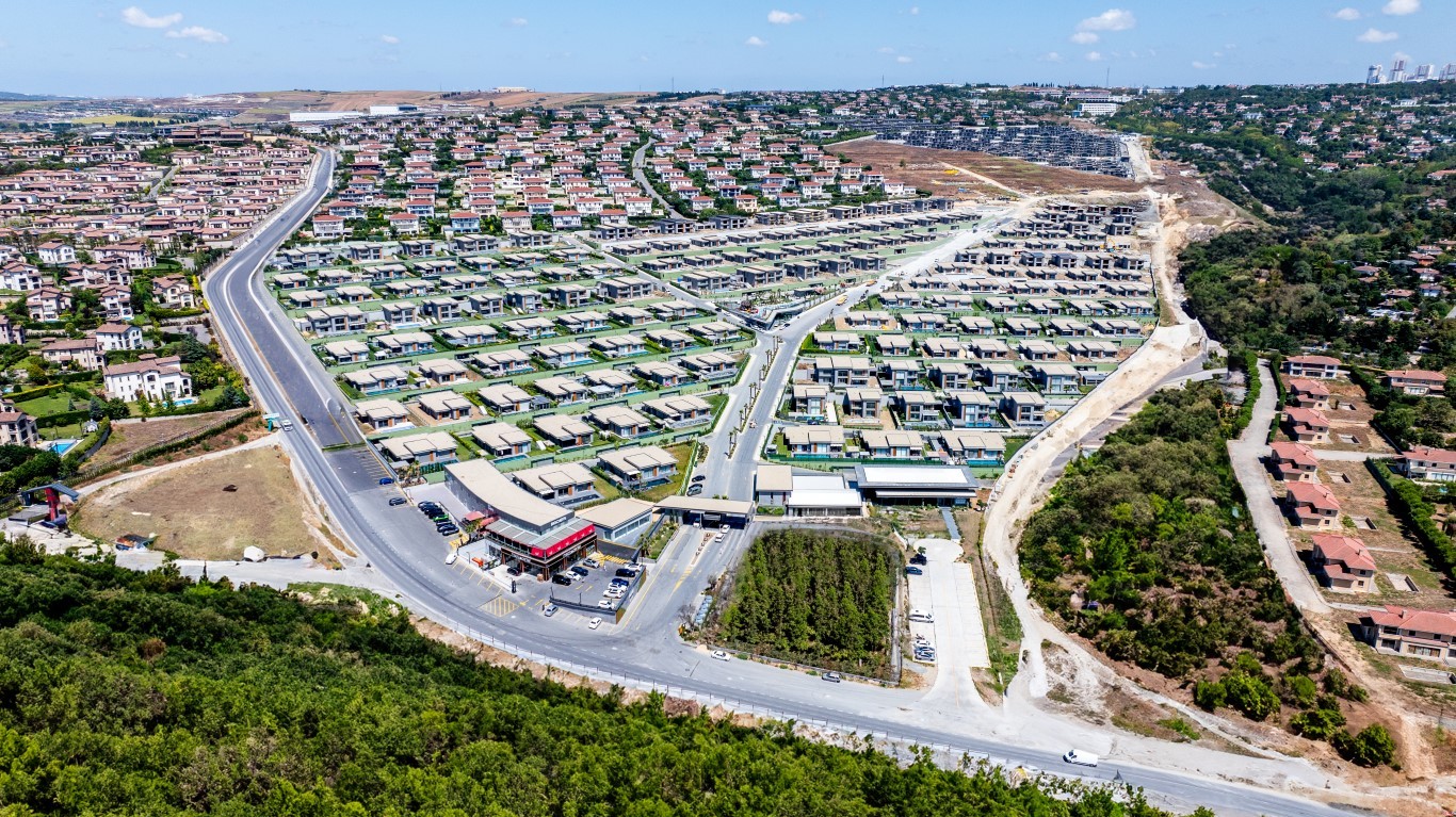 Комплекс роскошных вилл в районе Бюючекмедже Стамбул. - Фото 34