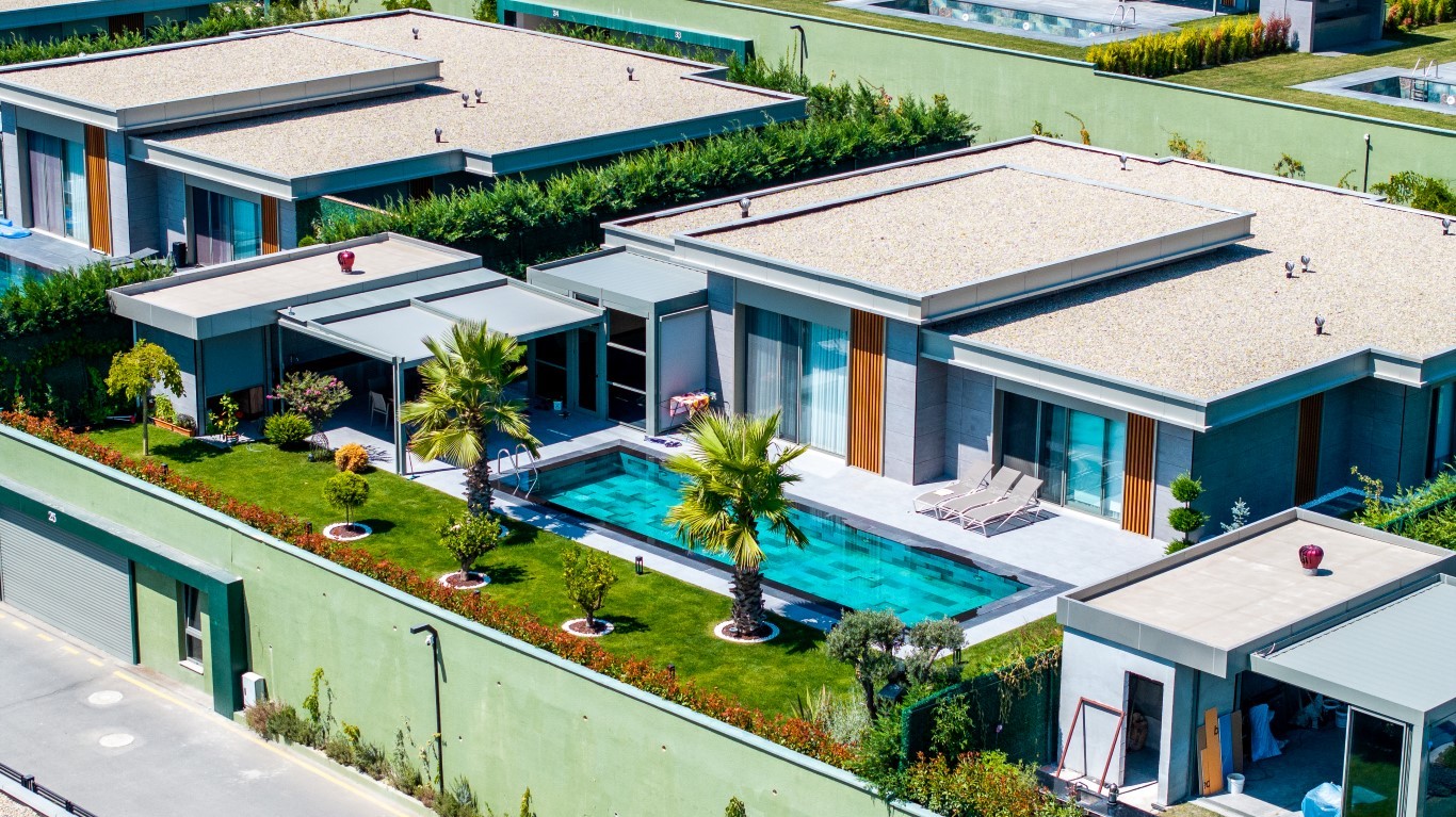 Комплекс роскошных вилл в районе Бюючекмедже Стамбул. - Фото 37