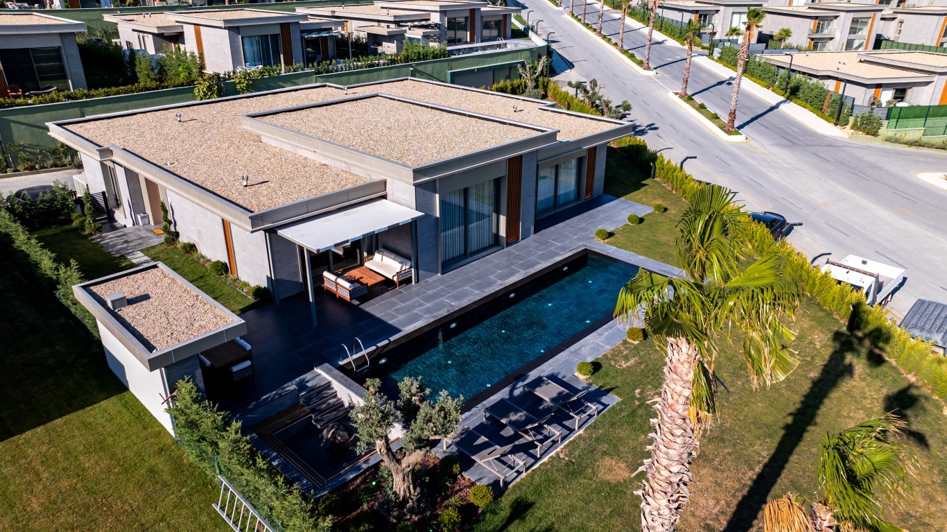 Комплекс роскошных вилл в районе Бюючекмедже Стамбул. - Фото 36