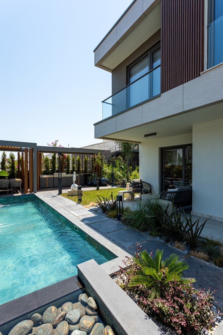 Просторные виллы в Бодруме с частным садом, бассейном и круглосуточной охраной. - Фото 39