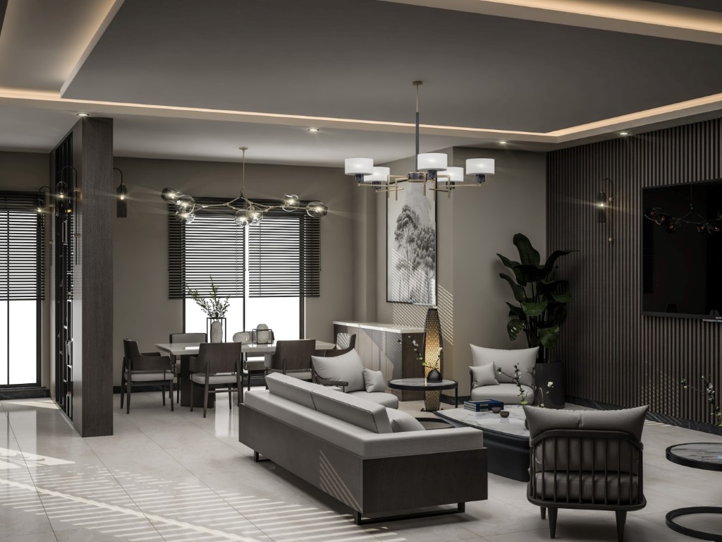 Современный жилой комплекс на стадии строительства в районе  Тосмур, Аланья. - Фото 24