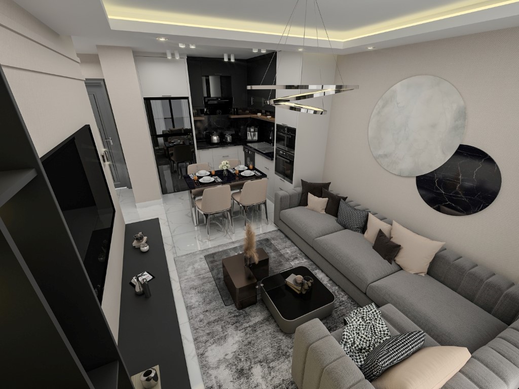 Современный жилой комплекс на стадии строительства в районе  Тосмур, Аланья. - Фото 34