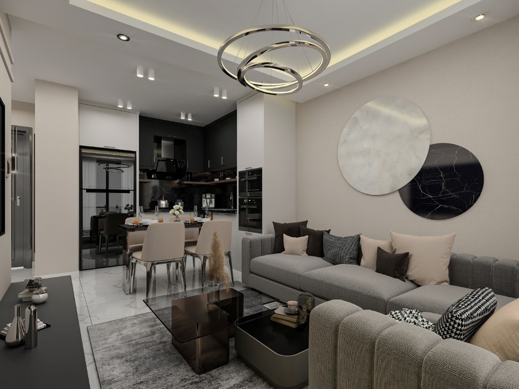 Современный жилой комплекс на стадии строительства в районе  Тосмур, Аланья. - Фото 35