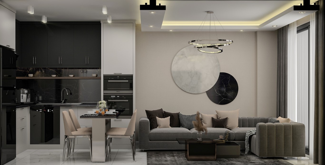 Современный жилой комплекс на стадии строительства в районе  Тосмур, Аланья. - Фото 36