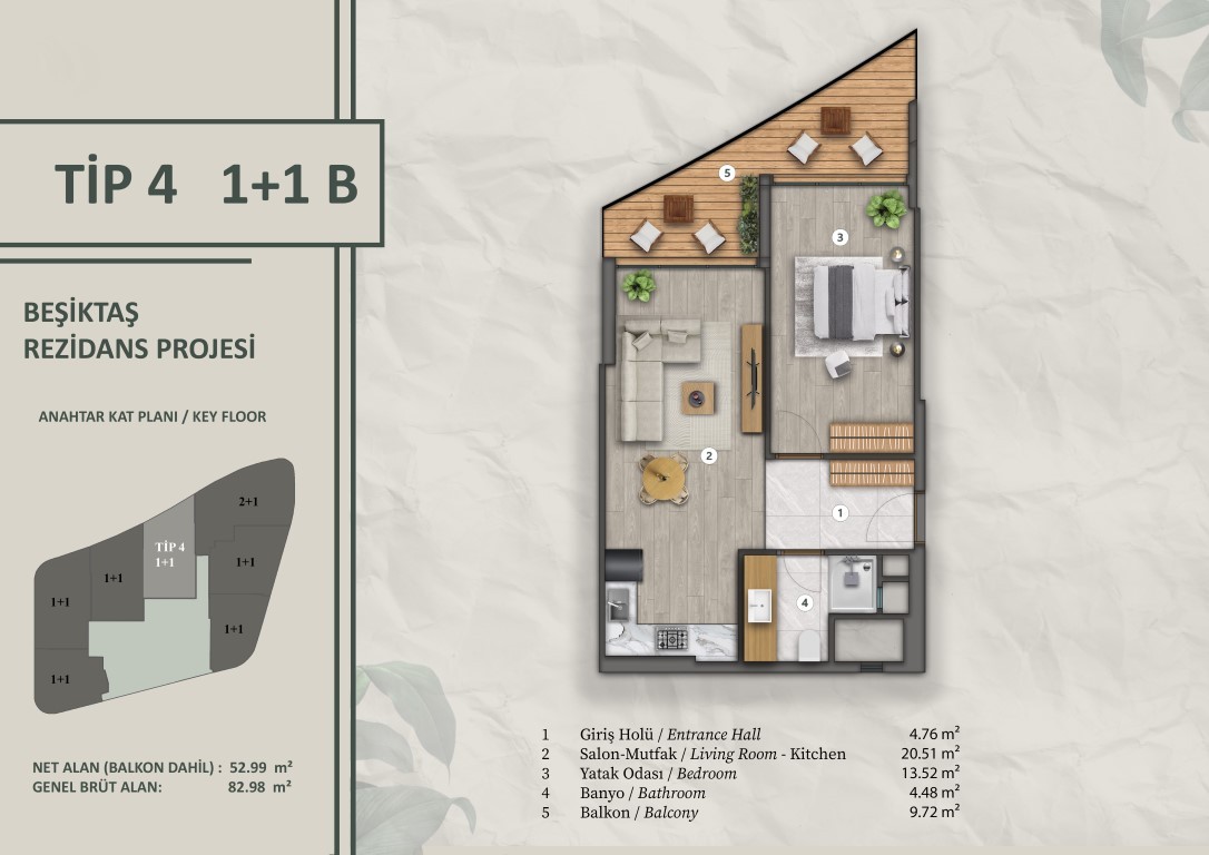 Новый проект современного жилого комплекса в районе Бешикташ Стамбул. - Фото 25