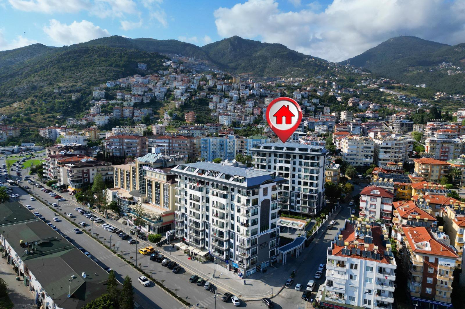 Двухкомнатная  квартира в новом современном жилом комплексе района пляжа Клеопатра.  - Фото 25