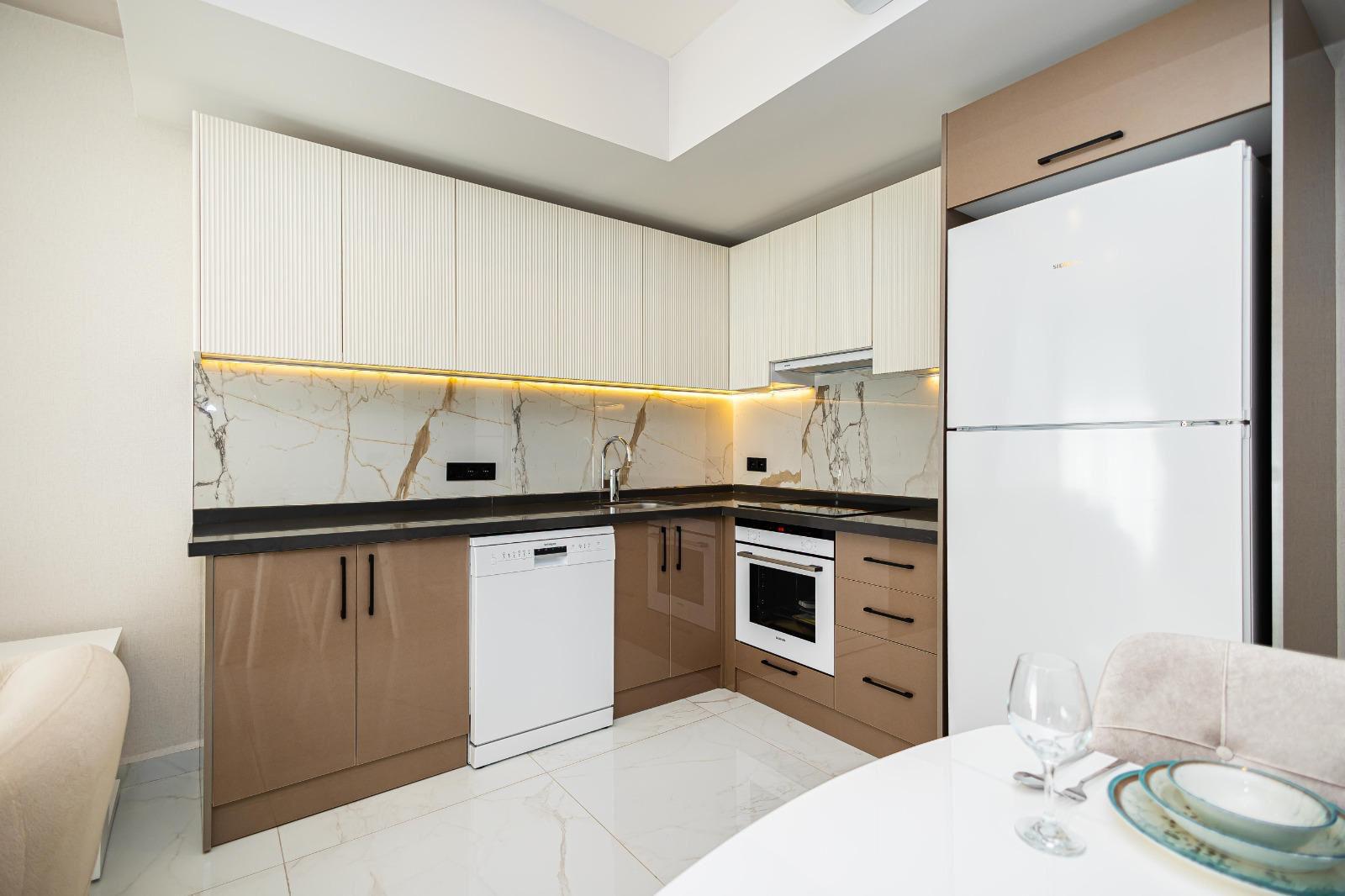 Двухкомнатная  квартира в новом современном жилом комплексе района пляжа Клеопатра.  - Фото 8