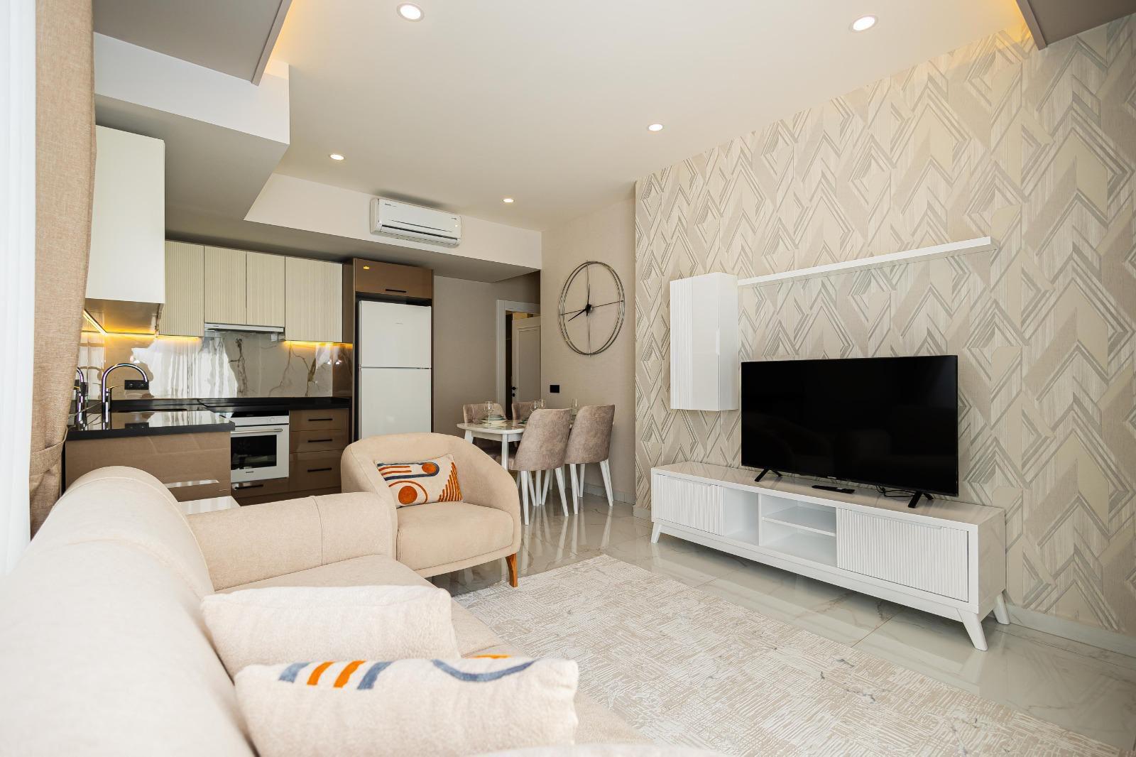 Двухкомнатная  квартира в новом современном жилом комплексе района пляжа Клеопатра.  - Фото 6