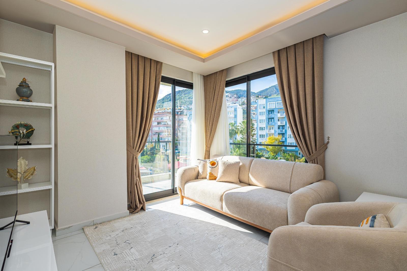 Двухкомнатная  квартира в новом современном жилом комплексе района пляжа Клеопатра.  - Фото 4