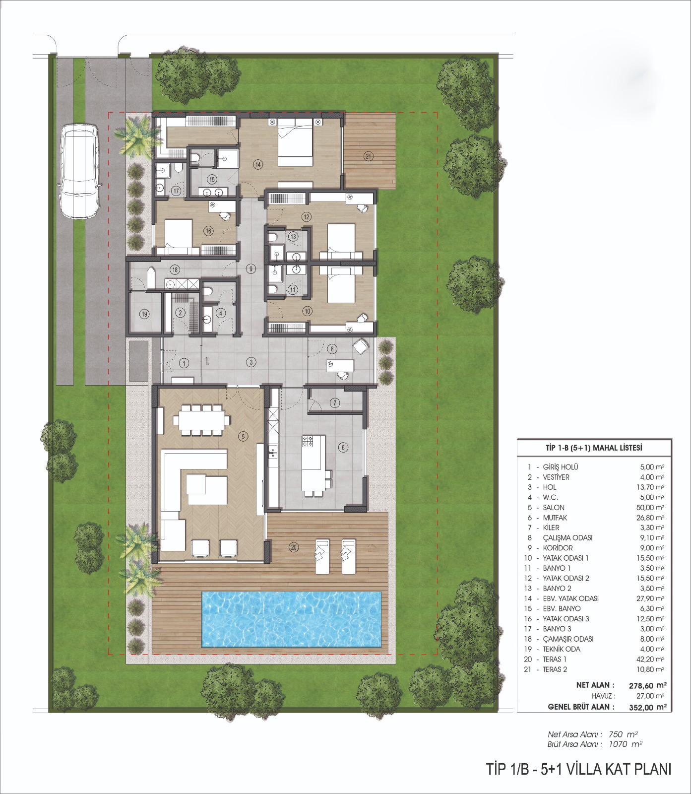 Комплекс роскошных вилл в районе Бюючекмедже Стамбул. - Фото 64