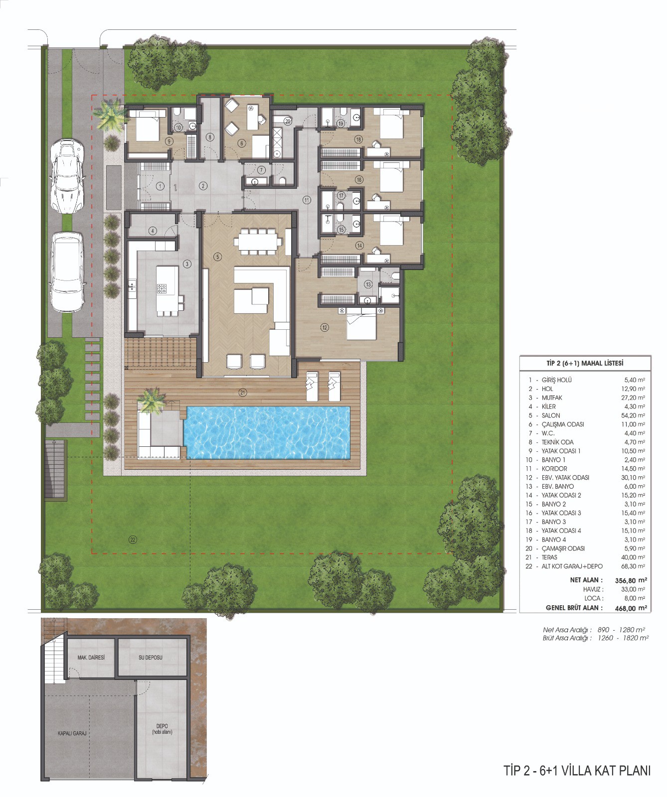 Комплекс роскошных вилл в районе Бюючекмедже Стамбул. - Фото 68