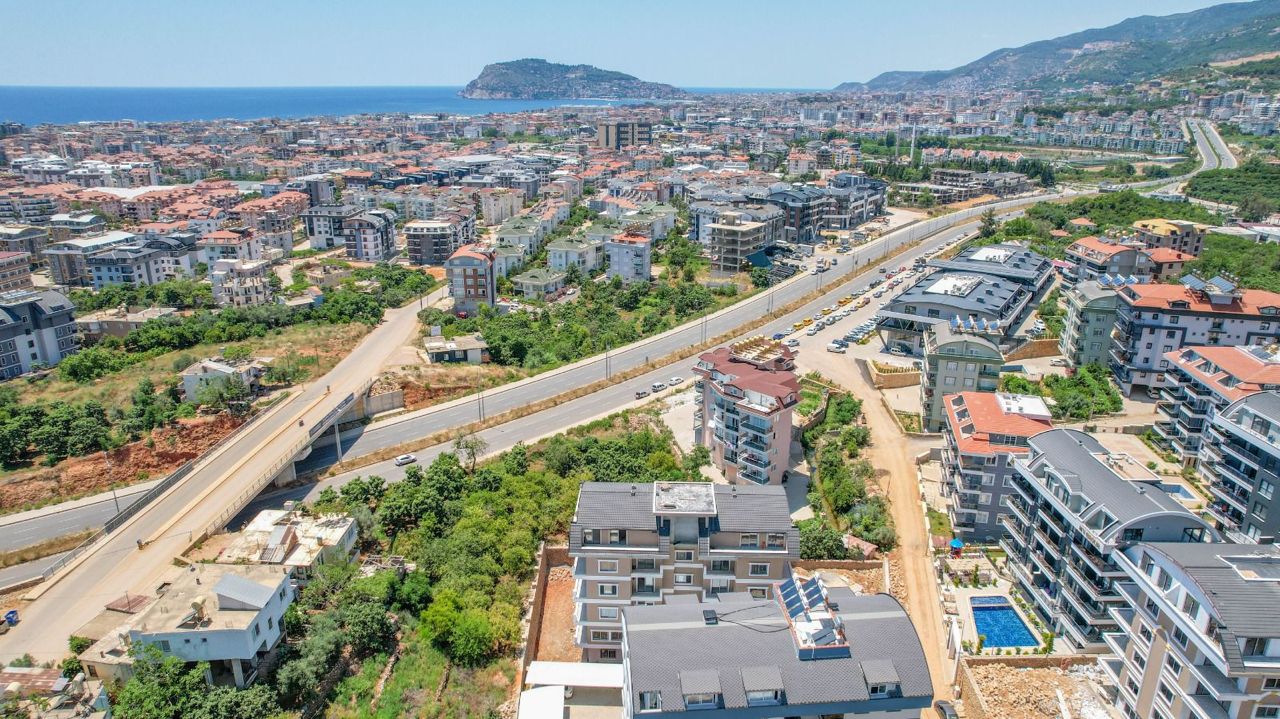 Двухкомнатная мебелированная квартира в районе Оба Аланья.  - Фото 9