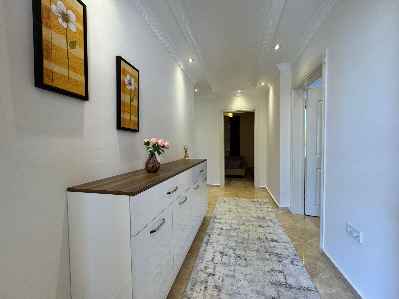 Квартира планировкой 2+1 с видом на море в районе Тосмур Аланья.  - Фото 7