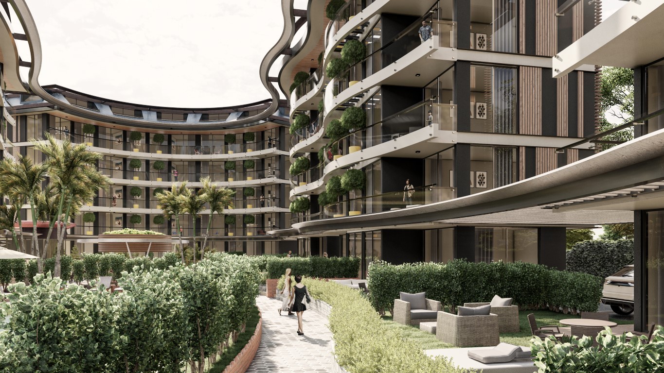 Современный жилой комплекс в европейском районе Оба в шаговой доступности до моря. - Фото 2