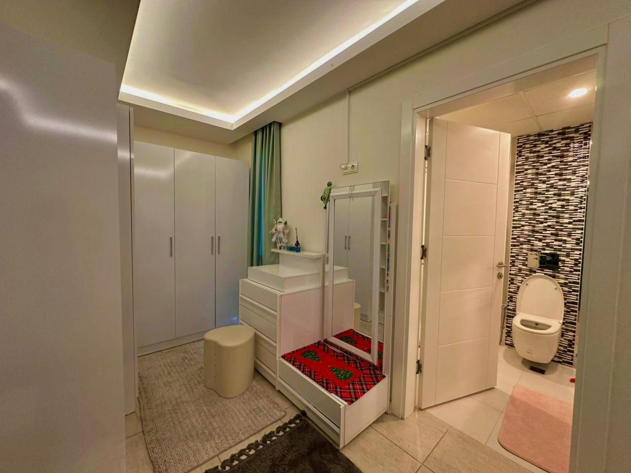 Просторная мебилированная квартира планировкой 2+1 в районе Оба Аланья  - Фото 15