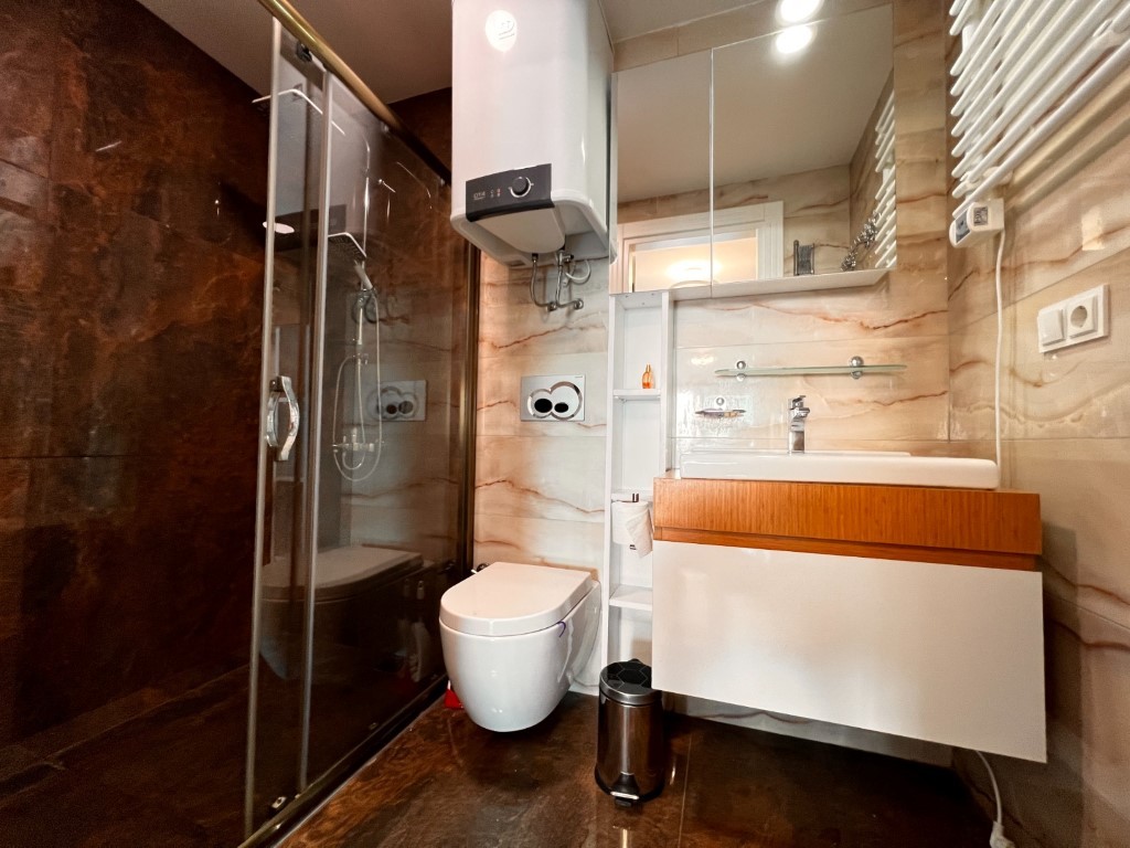 Жизнь с видом на Средиземное море — квартира 2+1 в районе  Каргыджак Аланья.  - Фото 23