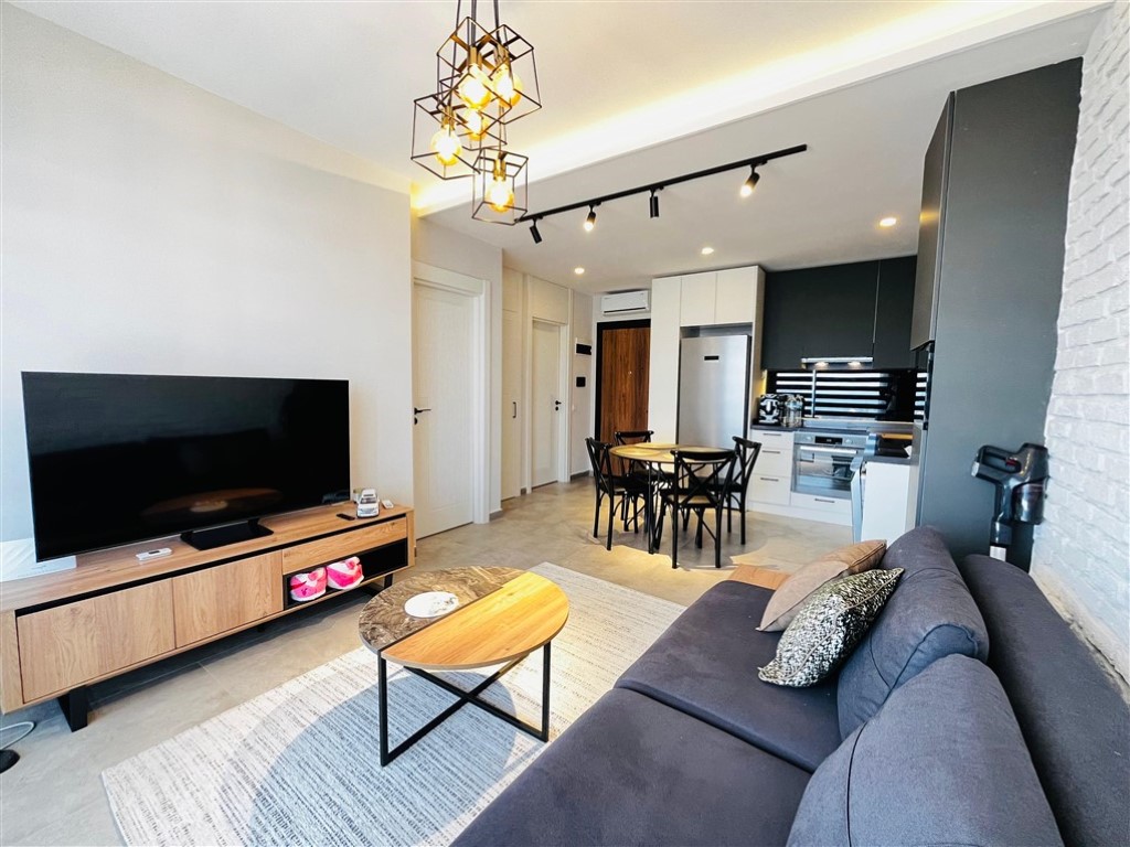 Уютные апартаменты у пляжа Клеопатра с видом на море — центр Аланьи. - Фото 6