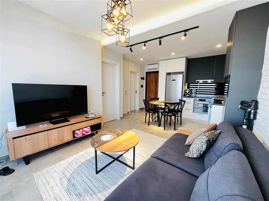 Уютные апартаменты у пляжа Клеопатра с видом на море — центр Аланьи. - Фото 4