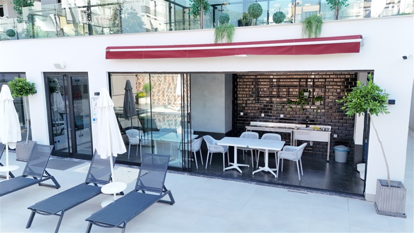 Уютные апартаменты у пляжа Клеопатра с видом на море — центр Аланьи. - Фото 31