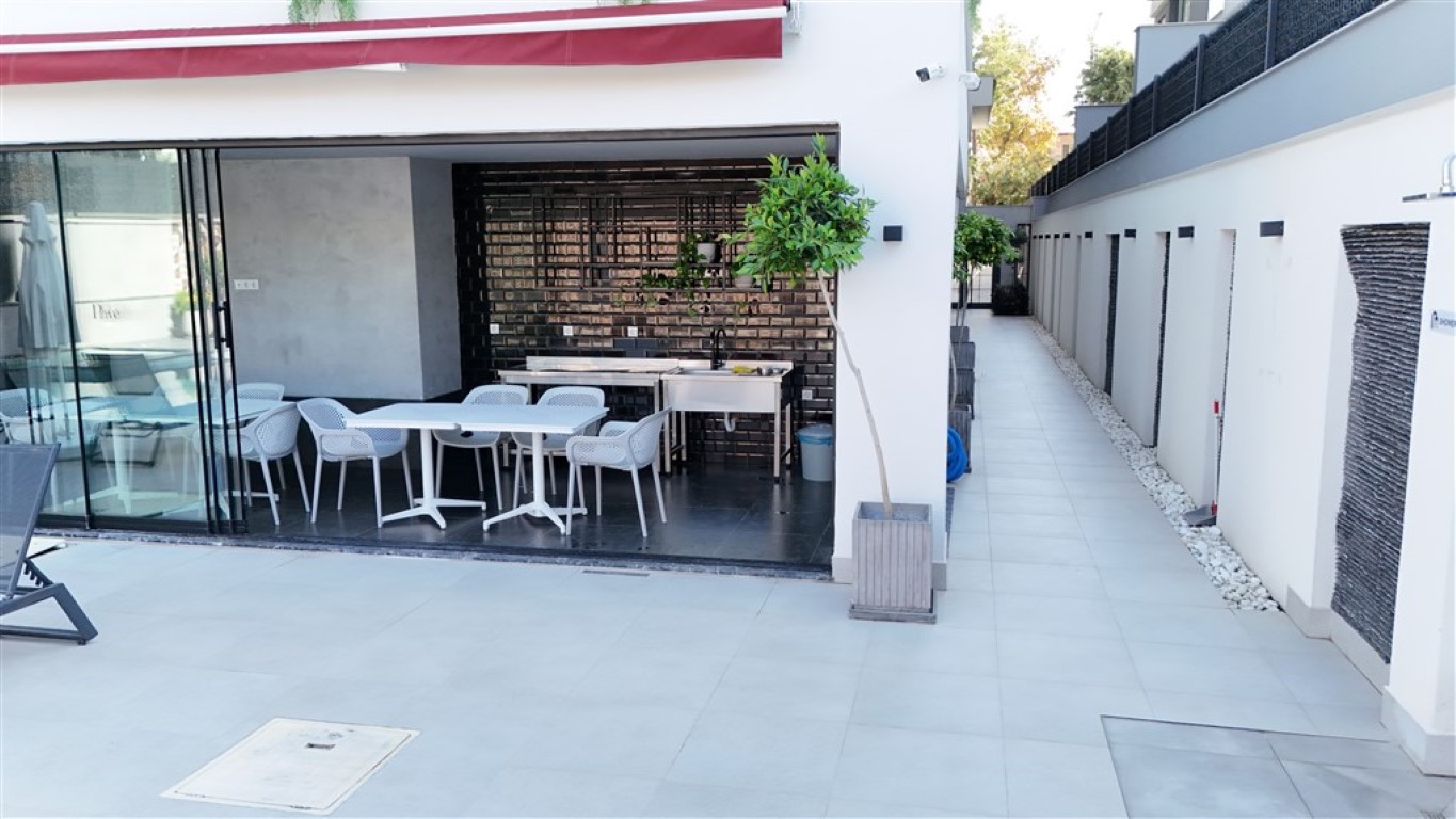 Уютные апартаменты у пляжа Клеопатра с видом на море — центр Аланьи. - Фото 32