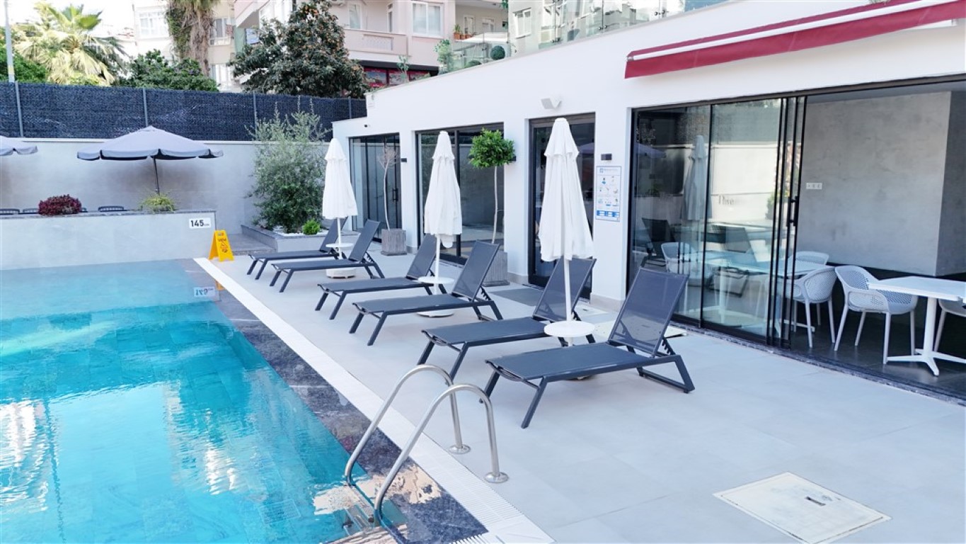 Уютные апартаменты у пляжа Клеопатра с видом на море — центр Аланьи. - Фото 33