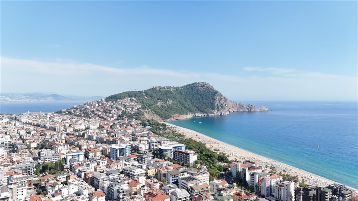 Уютные апартаменты у пляжа Клеопатра с видом на море — центр Аланьи. - Фото 43