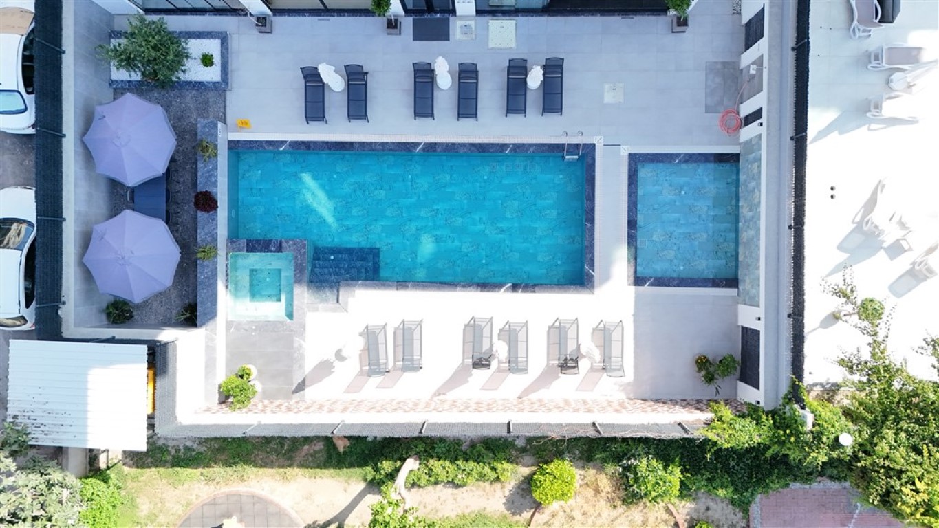 Уютные апартаменты у пляжа Клеопатра с видом на море — центр Аланьи. - Фото 35