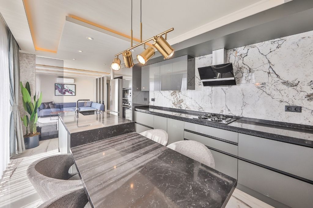 Шикарная вилла с видом на море и горы в Фетхие. - Фото 15