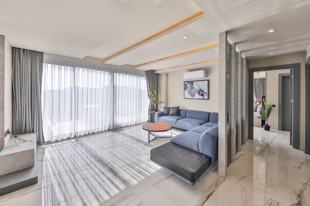 Шикарная вилла с видом на море и горы в Фетхие. - Фото 30