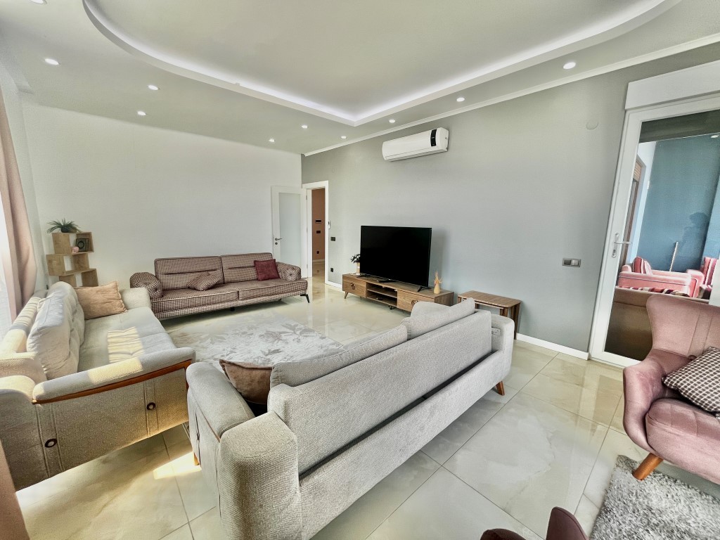 Просторная мебилированная квартира планировкой 3+1 район Оба Аланья.  - Фото 11