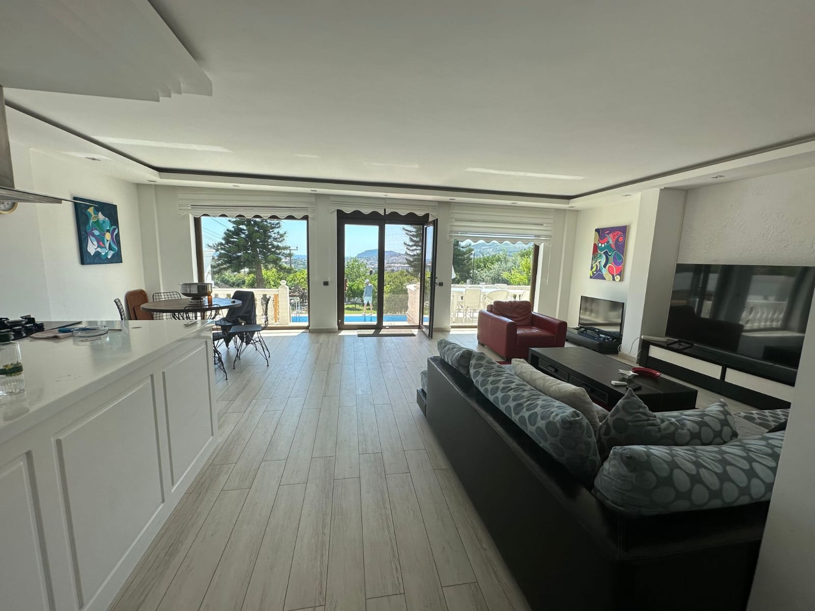 Просторная вилла с личным бассейном район Оба Аланья.  - Фото 15