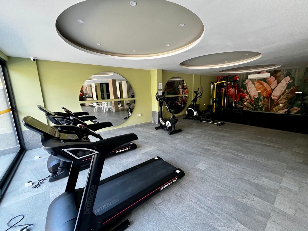 Мебилированная квартира c видом на бассейн планировкой 1+1 район Кестель Аланья.  - Фото 4