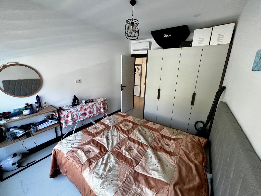 Мебилированная квартира c видом на бассейн планировкой 1+1 район Кестель Аланья.  - Фото 19